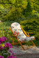 Sulankstoma medinė kėdė "Borneo", pilka kaina ir informacija | Lauko kėdės, foteliai, pufai | pigu.lt