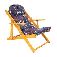 Складной деревянный стул "Borneo", фиолетовый цена и информация | Садовые стулья, кресла, пуфы | pigu.lt