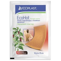 Ecoplast Перцовый пластырь перфорированный EcoHot 10×15 см, N1 цена и информация | Первая помощь | pigu.lt