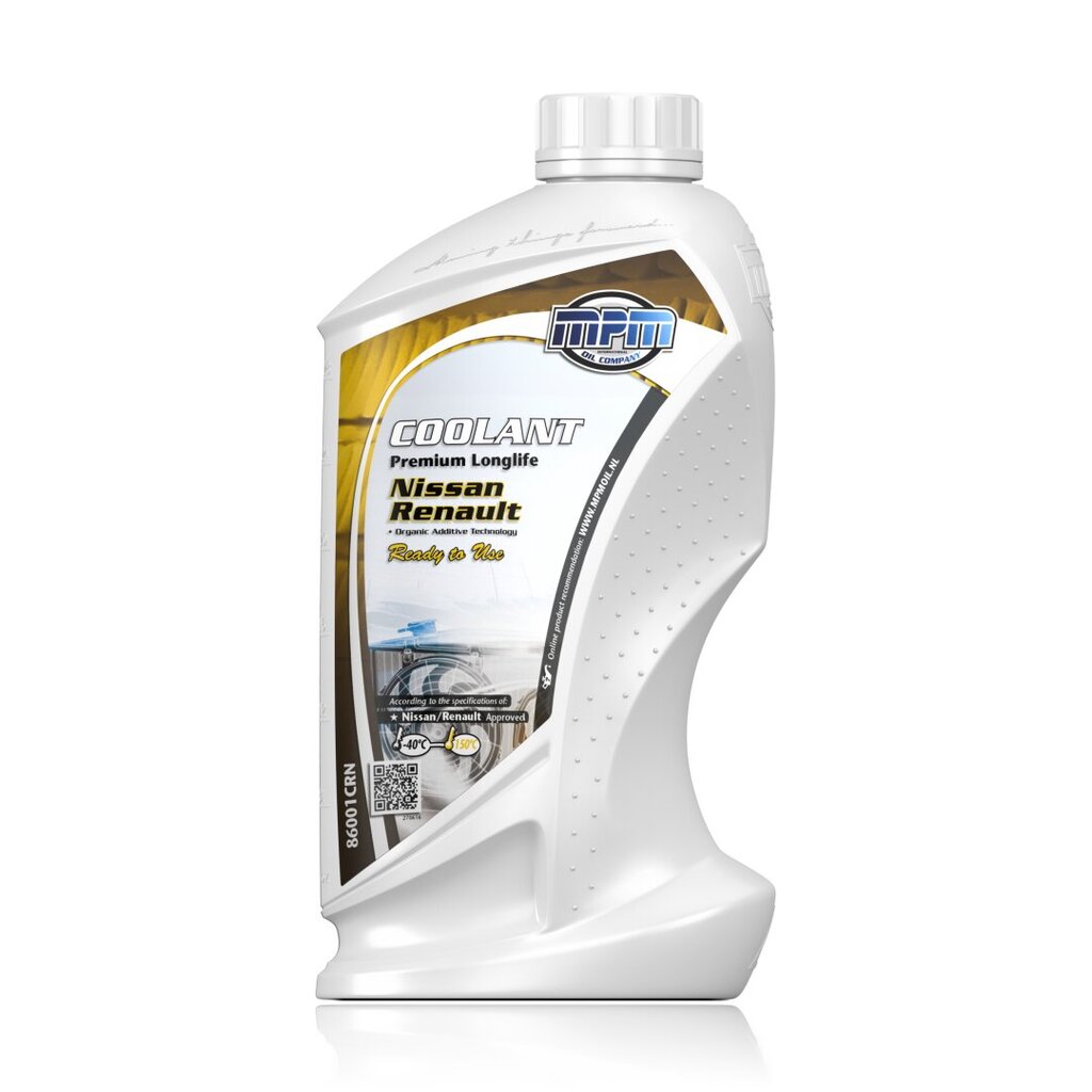 Aušinimo skystis MPM Coolant Premium Longlife -40°C Renault / Nissan Ready to Use 1L (86001CRN) kaina ir informacija | Langų ir aušinimo skysčiai | pigu.lt