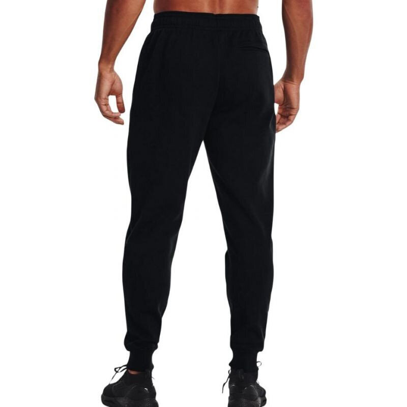 Vyriškos treninginės kelnės Under Armour Rival Fleece Chroma1370345 001, juodos kaina ir informacija | Sportinė apranga vyrams | pigu.lt