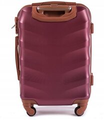 Маленький чемодан Wings BS402, размер xs, для ручной клади бордовый (WINE RED) цена и информация | Чемоданы, дорожные сумки  | pigu.lt