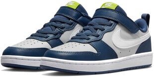 Детские кроссовки Nike Court Borough Low 2 BQ5451 016/2.5, синие/серые цена и информация | Детская спортивная обувь | pigu.lt