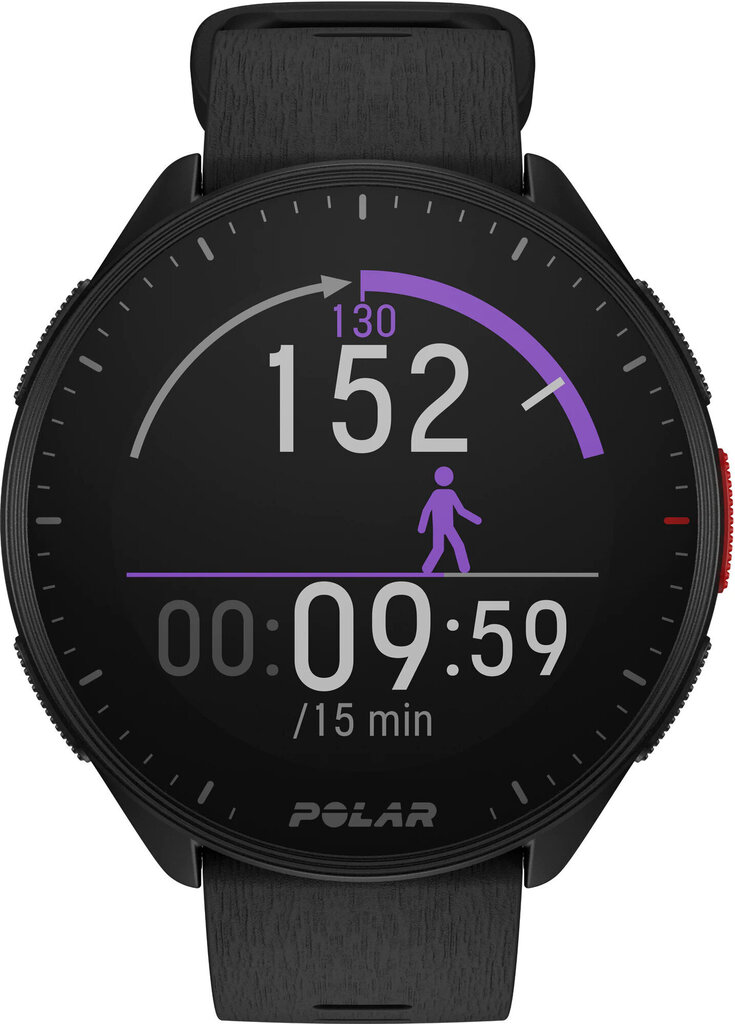 Polar Pacer Night Black kaina ir informacija | Išmanieji laikrodžiai (smartwatch) | pigu.lt