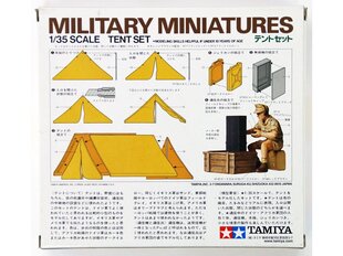 Сборная пластиковая модель Tamiya - Tent Set, 1/35, 35074 цена и информация | Конструкторы и кубики | pigu.lt