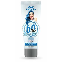 Pusiau ilgalaikiai plaukų dažai Hairgum Sixty's Color flash blue, 60 ml kaina ir informacija | Plaukų dažai | pigu.lt
