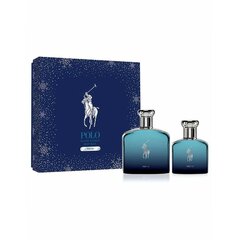 Rinkinys Ralph Lauren Polo Deep Blue vyrams: kvapusis vanduo EDP, 125 ml + 40 ml kaina ir informacija | Kvepalai vyrams | pigu.lt