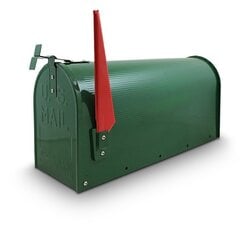 Pašto dėžutė su vėliava, žalia kaina ir informacija | Pašto dėžutės, namo numeriai | pigu.lt