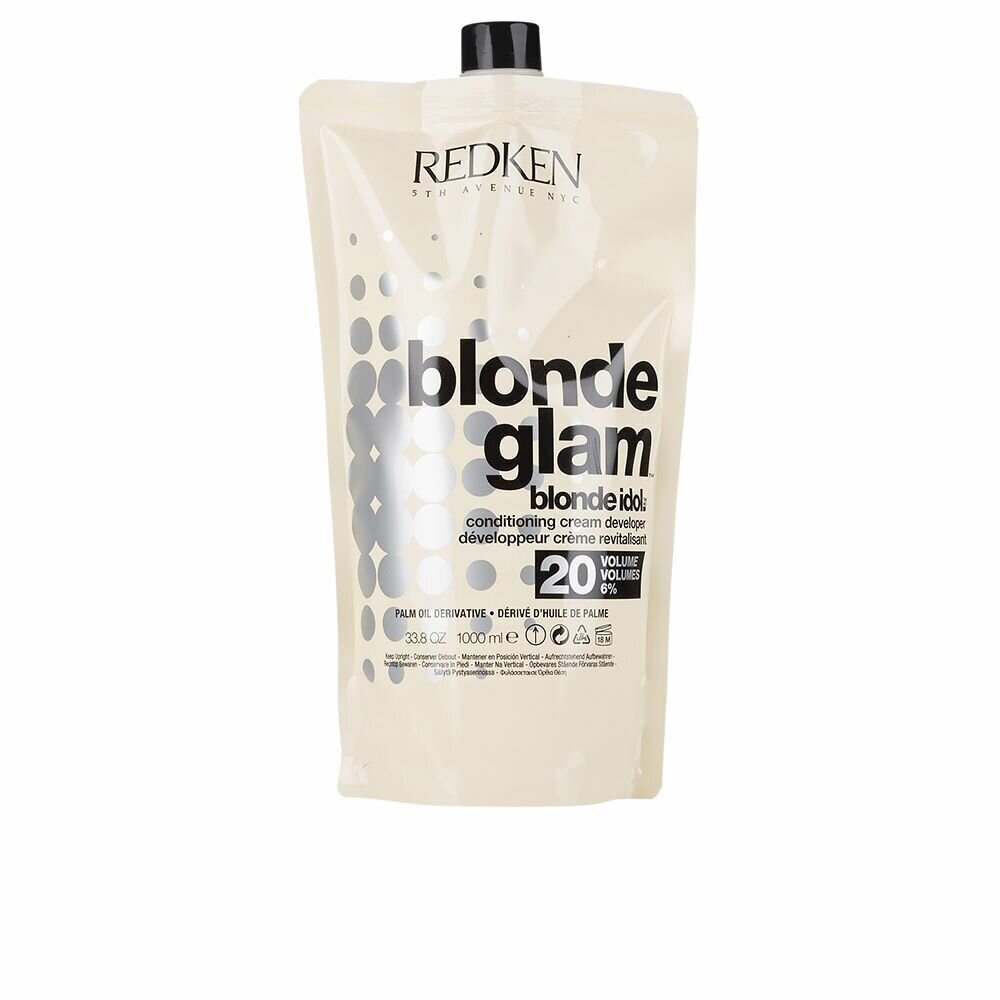 Spalvą atskleidžianti emulsija Redken Blonde Idol 20 Vol. 6 %, 1 l kaina ir informacija | Plaukų dažai | pigu.lt