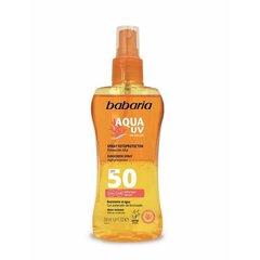 Защитный спрей от солнца для тела Babaria Solar Aqua UV Spf 50 (200 ml) цена и информация | Кремы от загара | pigu.lt