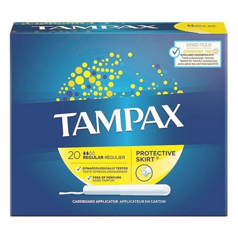 Įprasti tamponai Tampax, 20 vnt kaina ir informacija | Tamponai, higieniniai paketai, įklotai | pigu.lt