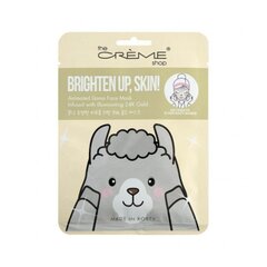 Маска для лица The Crème Shop Brighten Up, Skin! Llama цена и информация | Маски для лица, патчи для глаз | pigu.lt