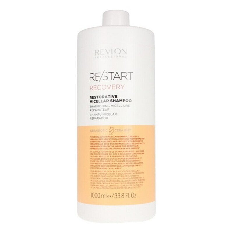 Maitinamasis šampūnas Revlon Re-Start Recovery Restorative Micellar, 1 l цена и информация | Šampūnai | pigu.lt