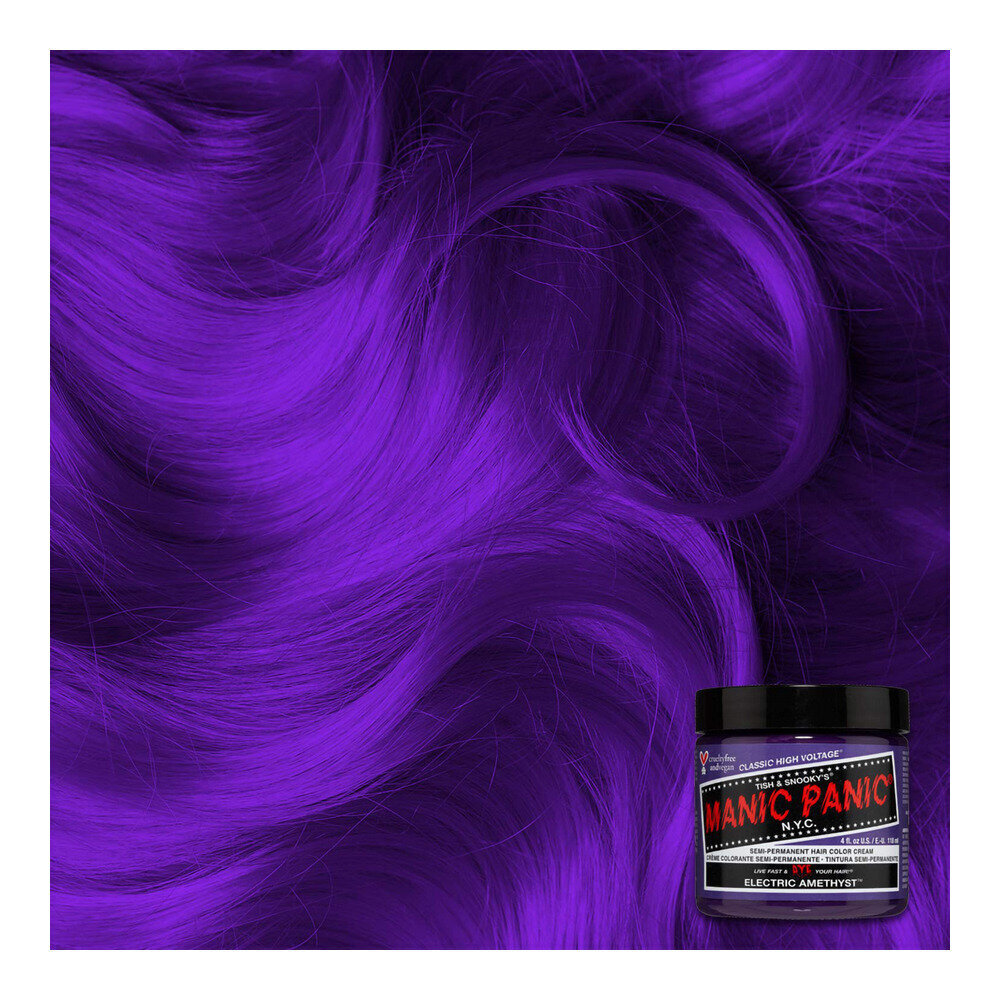 Ilgalaikiai plaukų dažai Manic Panic Classic Electric Amethyst, 118 ml цена и информация | Plaukų dažai | pigu.lt