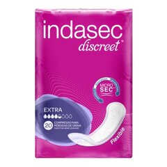 Įprasti įklotai Indasec Discreet, 20 vnt kaina ir informacija | Tamponai, higieniniai paketai, įklotai | pigu.lt