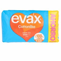 Супер прокладки с крылышками Evax Cottonlike цена и информация | Тампоны, гигиенические прокладки для критических дней, ежедневные прокладки | pigu.lt