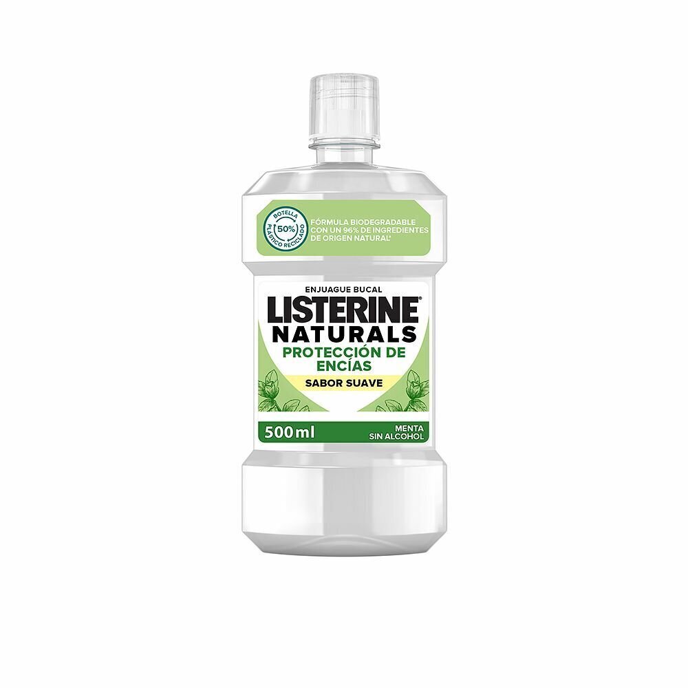 Burnos skalavimo skystis Listerine Naturals Healthy Gums, 500 ml цена и информация | Dantų šepetėliai, pastos | pigu.lt