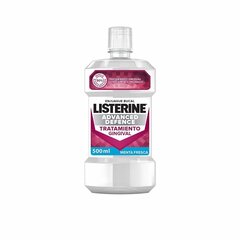 Burnos skalavimo skystis Listerine Advanced Defence, 500 ml kaina ir informacija | Dantų šepetėliai, pastos | pigu.lt