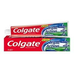 Dantų pasta Triple Accion Original Mint Colgate, 75 ml kaina ir informacija | Dantų šepetėliai, pastos | pigu.lt