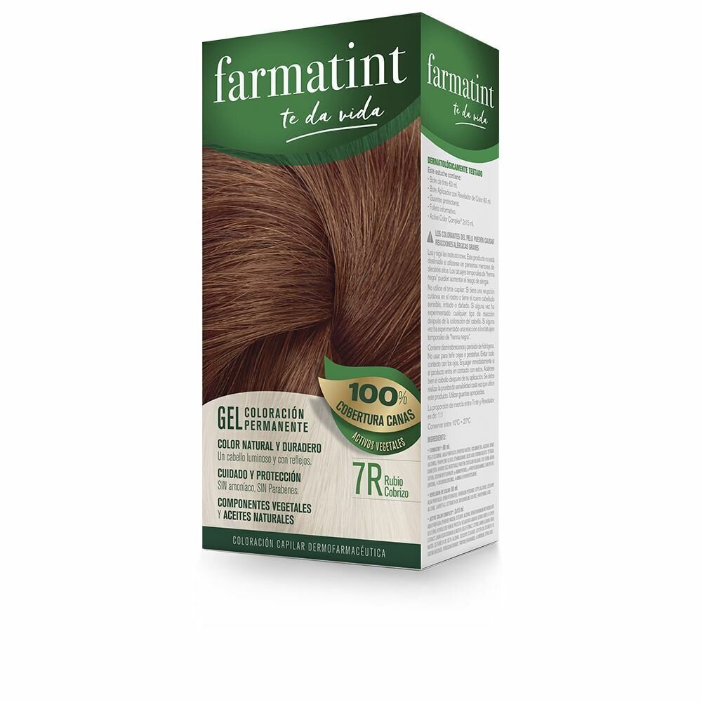Ilgalaikiai plaukų dažai Farmatint 7R, 135 ml цена и информация | Plaukų dažai | pigu.lt