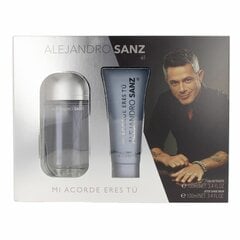 Rinkinys Alejandro Sanz Mi acorde eres tú vyrams: tualetinis vanduo EDT, 100 ml + balzamas po skutimosi, 100 ml kaina ir informacija | Kvepalai vyrams | pigu.lt