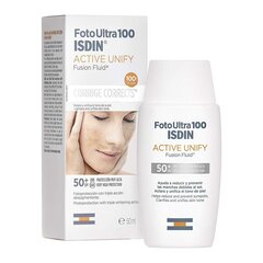 Kremas nuo saulės veidui Isdin Foto Ultra 100 Active Unify Spf 50+, 50 ml kaina ir informacija | Kremai nuo saulės | pigu.lt