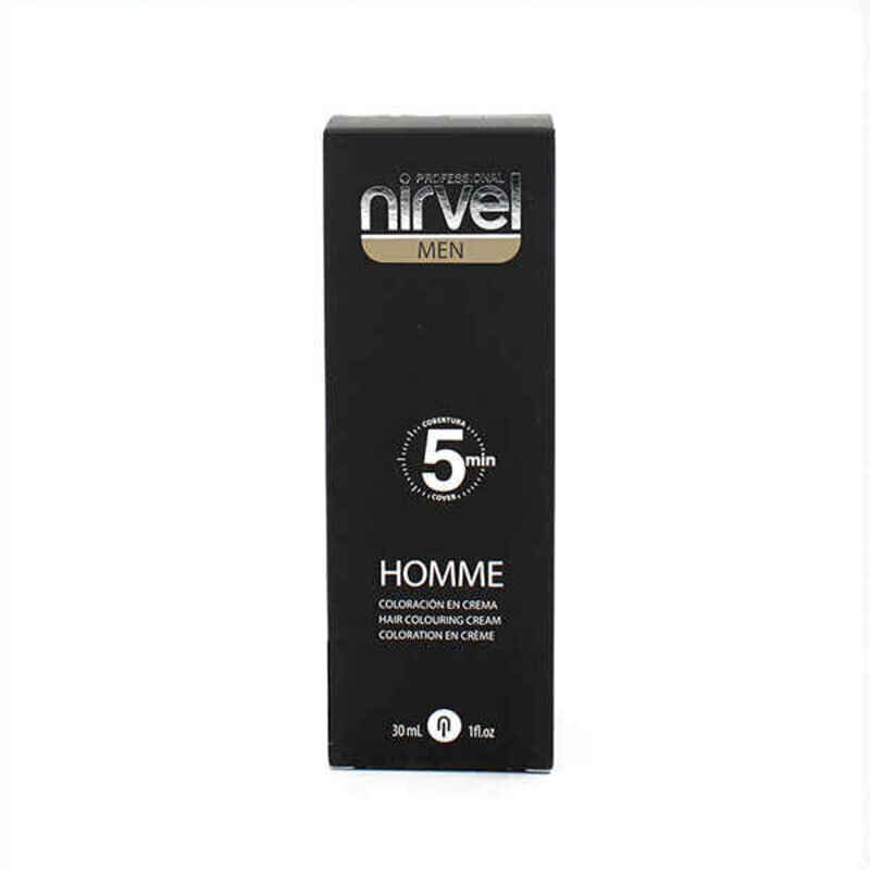 Plaukų kremas su spalva vyams Nirvel 5min Tamsiai kaštoninis, 30 ml цена и информация | Plaukų dažai | pigu.lt