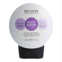 Стойкая краска для волос Revlon Nutri Color 1022 Platinum, 240 мл цена и информация | Краска для волос | pigu.lt