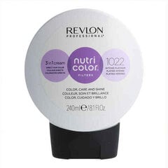 Ilgalaikiai plaukų dažai Revlon Nutri Color 1022 Platina, 240 ml kaina ir informacija | Plaukų dažai | pigu.lt