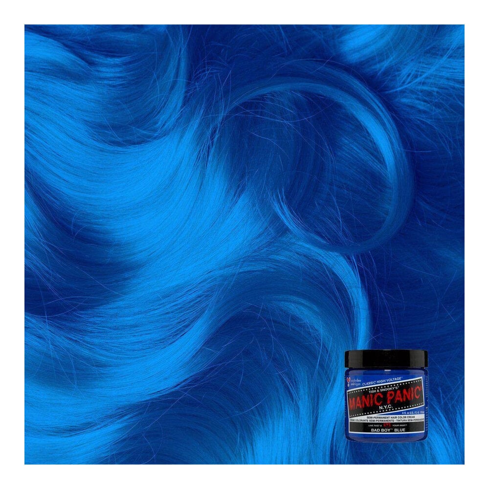 Ilgalaikiai plaukų dažai Manic Panic Classic ‎HCR 11017 Bad Boy Blue, 118 ml цена и информация | Plaukų dažai | pigu.lt
