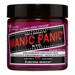 Ilgalaikiai plaukų dažai Classic Manic Panic ‎HCR 11013 Fuschia Shock, 118 ml kaina ir informacija | Plaukų dažai | pigu.lt