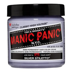 Ilgalaikiai plaukų dažai Manic Panic Classic Silver Stiletto, 118 ml kaina ir informacija | Plaukų dažai | pigu.lt