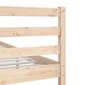 vidaXL Lovos rėmas, 150x200cm, medienos masyvas, itin didelis kaina ir informacija | Lovos | pigu.lt