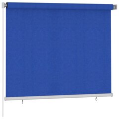 vidaXL Lauko roletas, mėlynos spalvos, 180x140cm, HDPE kaina ir informacija | Žaliuzės | pigu.lt