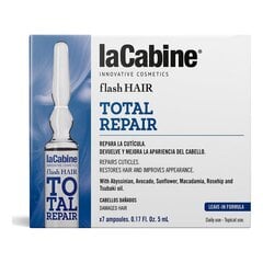 Ampulės nuo plaukų slinkimo laCabine Flash Hair, 7 x 5 ml kaina ir informacija | Priemonės plaukų stiprinimui | pigu.lt