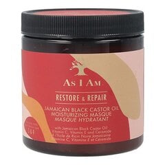 Plaukų kaukė As I Am Restore & Repair Jamaican Black Castor Oil, 227 g kaina ir informacija | Priemonės plaukų stiprinimui | pigu.lt