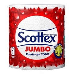 Бумажные полотенца для кухни Scottex Jumbo, 2 слоя цена и информация | Туалетная бумага, бумажные полотенца | pigu.lt