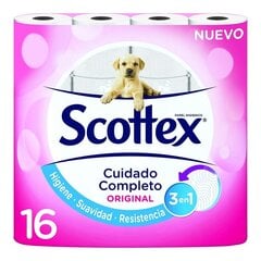 Туалетная бумага Scottex Original, 16 шт. цена и информация | Туалетная бумага, бумажные полотенца | pigu.lt