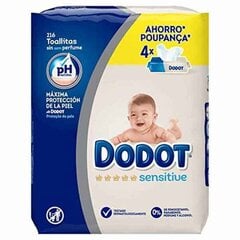 Салфетки Sensitive PH Dodot, 216 шт. цена и информация | Ватная продукция, влажные салфетки | pigu.lt