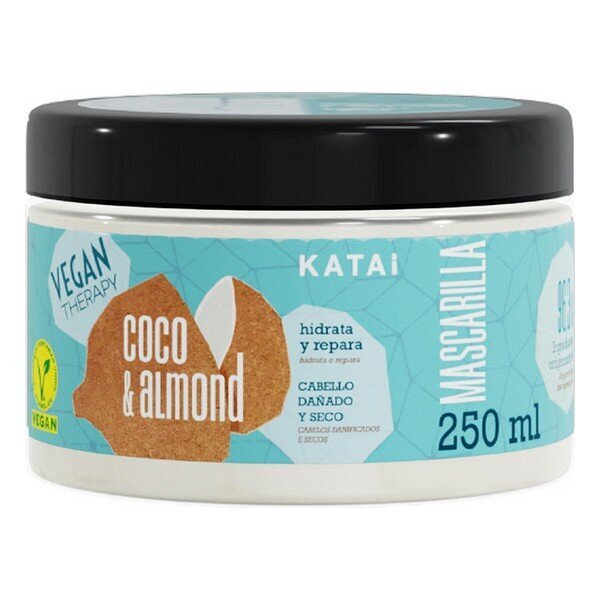 Kaukė Katai Coconut & Almond Cream, 250 ml kaina ir informacija | Priemonės plaukų stiprinimui | pigu.lt