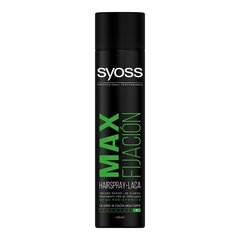Plaukų lakas Syoss Top Coat Max, 400 ml kaina ir informacija | Plaukų formavimo priemonės | pigu.lt