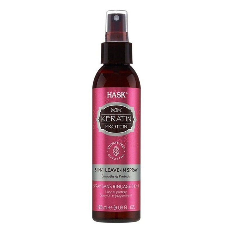 Atkuriamasis purškiklis Hask 5 in 1 Keratin, 175 ml цена и информация | Balzamai, kondicionieriai | pigu.lt