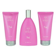 Rinkinys Pink Aire Sevilla moterims: dušo želė, 150 ml + kūno kremas, 150 ml + tualetinis vanduo EDT, 150ml kaina ir informacija | Kvepalai moterims | pigu.lt