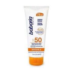 Средство для защиты от солнца для лица Solar Adn Invisible Babaria Spf 50 (75 ml) цена и информация | Кремы от загара | pigu.lt