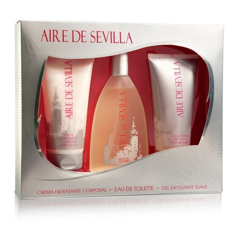 Rinkinys Aire Sevilla Clasica Aire Sevilla moterims: tualetinis vanduo EDT, 150 ml + šveitiklis, 150 ml + kūno pienelis, 150ml kaina ir informacija | Kvepalai moterims | pigu.lt