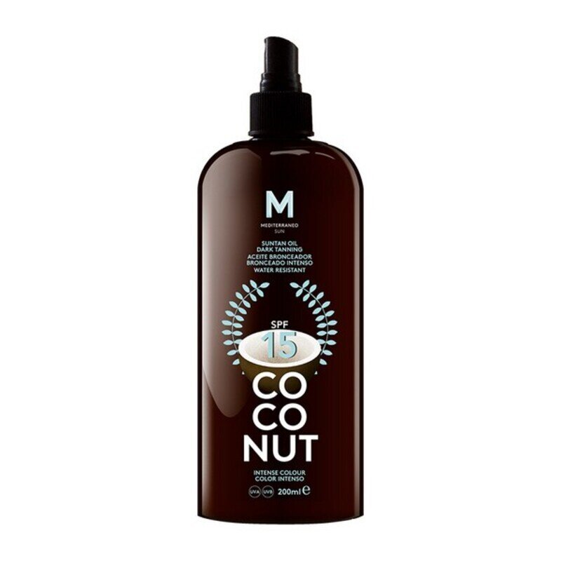 Aliejus nuo saulės Mediterraneo Sun Coconut Suntan Oil Dark Tanning Spf15, 100 ml kaina ir informacija | Kremai nuo saulės | pigu.lt