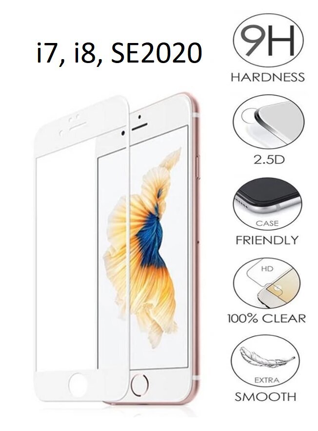 9D Tempered Glass kaina ir informacija | Apsauginės plėvelės telefonams | pigu.lt