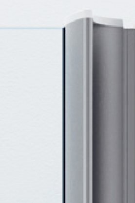 Pusapvalė dušo sienelė Ifö Space SBNK 900 Silver, skaidrus stiklas su rankenos profiliu kaina ir informacija | Dušo durys ir sienelės | pigu.lt
