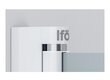 Pusapvalė dušo sienelė Ifö Space SBVK 800 White, skaidrus stiklas su rankenos profiliu kaina ir informacija | Dušo durys ir sienelės | pigu.lt