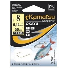 Kabliukai Su Pavadėliu KAMATSU Okayu Ploc 50cm Nr.6 kaina ir informacija | Kabliukai žvejybai | pigu.lt